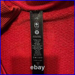 Lululemon Team Canada Red Full Zip Olympic Jacket Lg