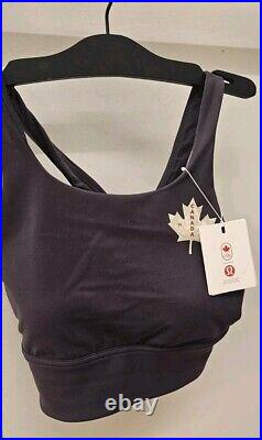 Lululemon Team Canada Wunder Train High-Neck Longline Bra Medium Support Sz 2