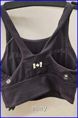 Lululemon Team Canada Wunder Train High-Neck Longline Bra Medium Support Sz 2