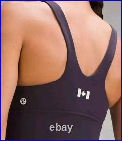 Lululemon Team Canada Wunder Train High-Neck Longline Bra Medium Support Sz 2