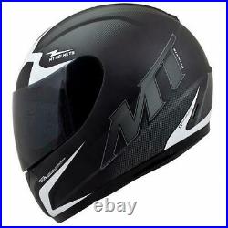 MT Matt Black Thunder Squad Motorcycle Motorbike Full Face Crash Helmet New
