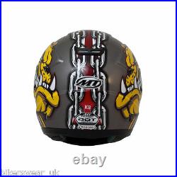 MT Thunder Squad Skull Bull dog K9 Motorbike/motorcycle full face helmet