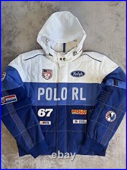 Men Polo Ralph Lauren Racing 1967 Downhill Ski Team Jacket Rare Comfort Size XL