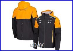 Men's Castore Charcoal McLaren F1 Team 2024 Lightweight Full-Zip Hoodie Rain