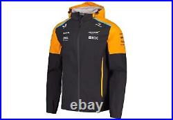 Men's Castore Charcoal McLaren F1 Team 2024 Lightweight Full-Zip Hoodie Rain