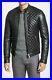 Men's New Full Back & Chest Quilted Genuine Lambskin Leather Jacket Team Leo