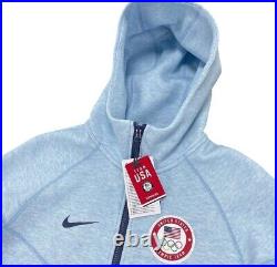 Men's Nike Olympic 2024 Team USA Tech Fleece Windrunner Hoodie FN1208-441 Size L