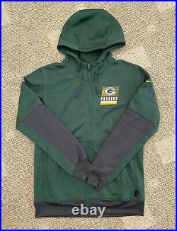 Men's XXL Nike Therma Hoodie Sweatshirt Jacket Full Zip NFL Green Bay Packers