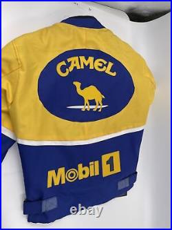Miguel Duhamel Camel Racing Team Jacket Medium Yellow Blue Coat Full Zip NEW NWT