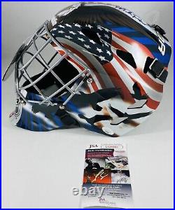 Mike Richter Signed Full-Size Team USA Goalie Helmet Mask NY Rangers FS JSA COA