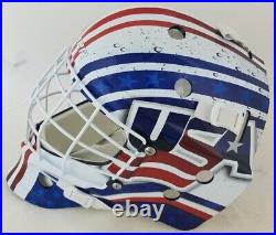 Mike Richter Signed Team USA Bauer Full Size Goalie Mask (JSA COA) Ranger Goalie