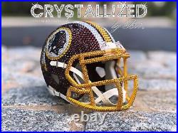Mini Football Helmet CRYSTALLIZED Any Team Full Bling with Genuine Crystals NFL