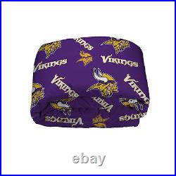 Minnesota Vikings NFL Full 5 Piece Comforter Bedding Team Logo Bed in Bag Set