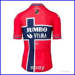 NEW 2022 JUMBO-VISMA CERVELO NORWEGIAN CHAMPION Pro Team Cycling Jersey by AGU