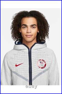 NEW Nike 2022 USA Team Olympic Tech Pack Full-Zip Hoodie MEDIUM DJ5248-121 RARE