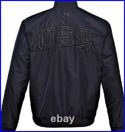 NEW Under Armour Project Rock x Freedom Veteran's Day Men's LARGE Bomber Jacket