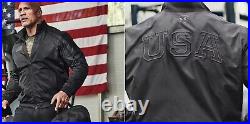 NEW Under Armour Project Rock x Freedom Veteran's Day Men's LARGE Bomber Jacket