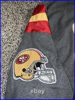 NFL Team Apparel 49ers FZ Hooded Reversible Jacket Mens Sz 4XL Brand New