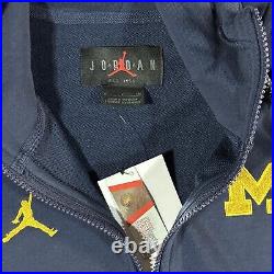 NWT Jordan Michigan Wolverines PE Team Issue Full-Zip Hoodie Medium DD6142-419