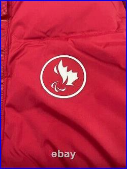 NWT Lululemon Team Canada 22 Women's Down Jacket COC Logo Size 8 Red