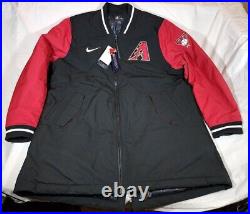 NWT Men's Nike Arizona Diamondbacks Authentic Collection Team Dugout Jacket XL