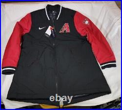 NWT Men's Nike Arizona Diamondbacks Authentic Collection Team Dugout Jacket XL