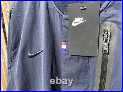 NWT Men's Nike FFF France National Team Full Zip Jumpsuit Blue CI8337-475 Sz XL