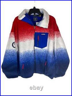 NWT Men's Polo Ralph Lauren Olympics Team USA Tie-Dye Pile Fleece Jacket Large L