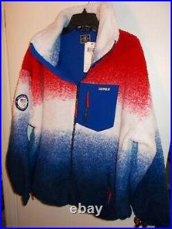 NWT Mens XL Polo Ralph Lauren Team USA Tie Dye Fleece Jacket New $228