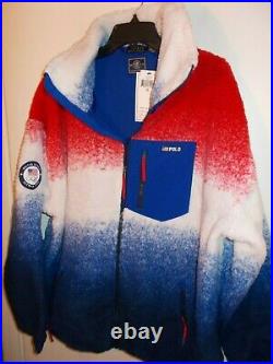 NWT Mens XL Polo Ralph Lauren Team USA Tie Dye Fleece Jacket New $228