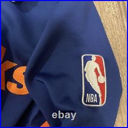 NWT Nike New York Knicks Team Issued Blue Showtime Full-Zip Hoodie Jacket Size M