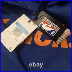 NWT Nike New York Knicks Team Issued Blue Showtime Full-Zip Hoodie Jacket Size M