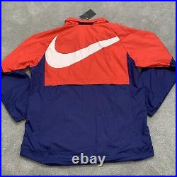 NWT Nike Soccer Team USA Full Zip Windbreaker Jacket Packable Hood Men's XL