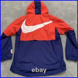 NWT Nike Soccer Team USA Full Zip Windbreaker Jacket Packable Hood Men's XL