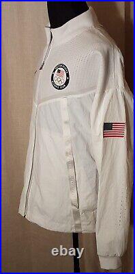 NWT Nike Team Usa Medal Stand Olympic Windrunner Jacket White Mens Size XXL $450