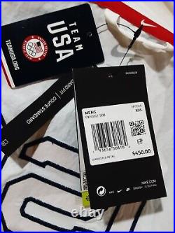 NWT Nike Team Usa Medal Stand Olympic Windrunner Jacket White Mens Size XXL $450