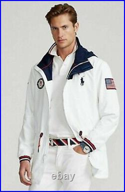 NWT Polo Ralph Lauren WHITE TEAM USA OLYMPIC Closing Ceremony Jacket 2020 Sz L