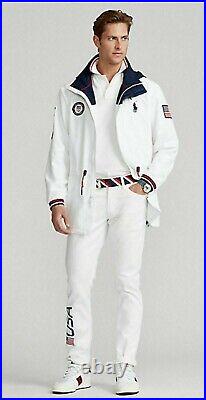 NWT Polo Ralph Lauren WHITE TEAM USA OLYMPIC Closing Ceremony Jacket 2020 Sz L