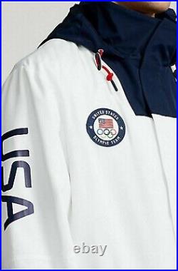 NWT Polo Ralph Lauren WHITE TEAM USA OLYMPIC Closing Ceremony Jacket 2020 Sz L