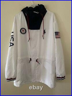 NWT Polo Ralph Lauren WHITE TEAM USA OLYMPIC Closing Ceremony Jacket 2020 Sz L