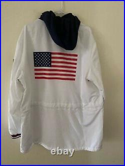 NWT Polo Ralph Lauren WHITE TEAM USA OLYMPIC Closing Ceremony Jacket 2020 Sz L