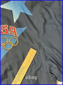 NWT Vintage 1996 Champion USA Olympic Team Full Zip Windbreaker Jacket Adult XXL