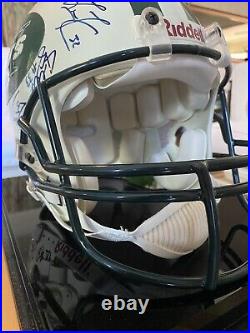 NY JETS TEAM AUTOGRAPHED FULL SIZE FOOTBALL HELMET Parcels Last Year