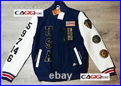 New Nike Dream Team USA = Size 3xlt = Leather Sleeves Varsity Jacket 485167-410