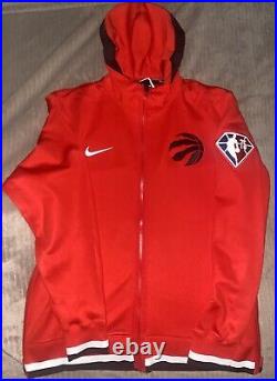 New Nike NBA Authentics Toronto Raptors Showtime Team Issue Jacket Men's Size M