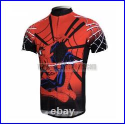 New, Rare Team Spiderman Road Bike Wear Riding Cycling Jersey Full Zip Sz L