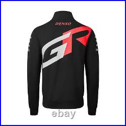 New Toyota Gazoo Racing 2023 Men's Full-Zip Sweatshirt WEC Team black XS