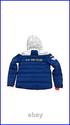New US Ski Team Spyder Rocket GoreTex Infinium Down Snow Camo Jacket Mens-Large