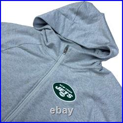 New York Jets NFL X Lululemon NFL Men's Team Issued Full Zip Hoodie Gray. 2XL