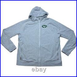 New York Jets NFL X Lululemon NFL Men's Team Issued Full Zip Hoodie Gray. 2XL